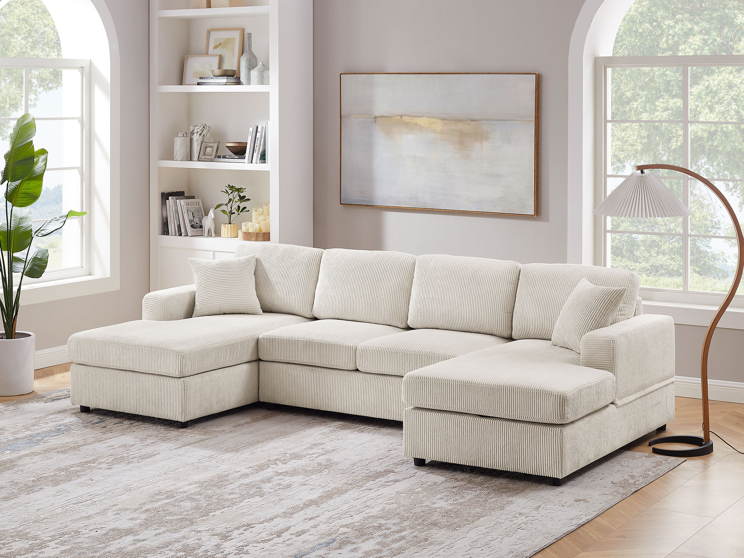 Latitude Run® Laiton 3 - Piece 118.7" Upholstered Sectional Couch ...